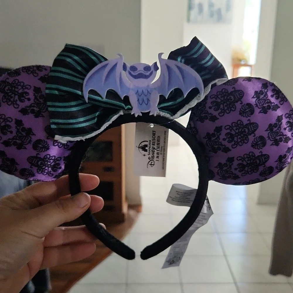 disney park from shangi hi .haunted mansion mouse ears
